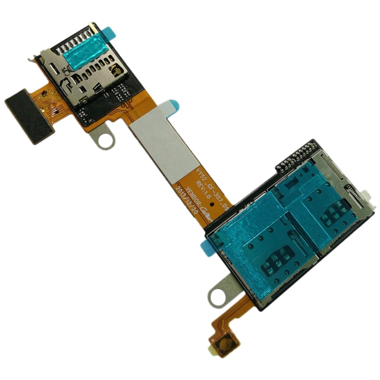 Micro SD Card & Double SIM Card Reader Flex Cable for Sony Xperia M2