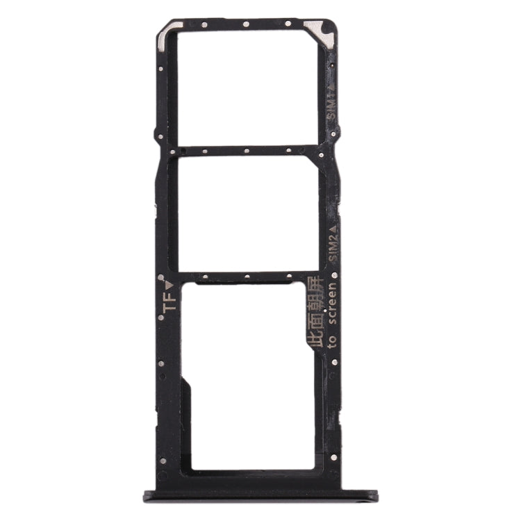 SIM Card Tray + SIM Card Tray + Micro SD Card Tray for Huawei Enjoy 10e / Honor Play 9A(Black)