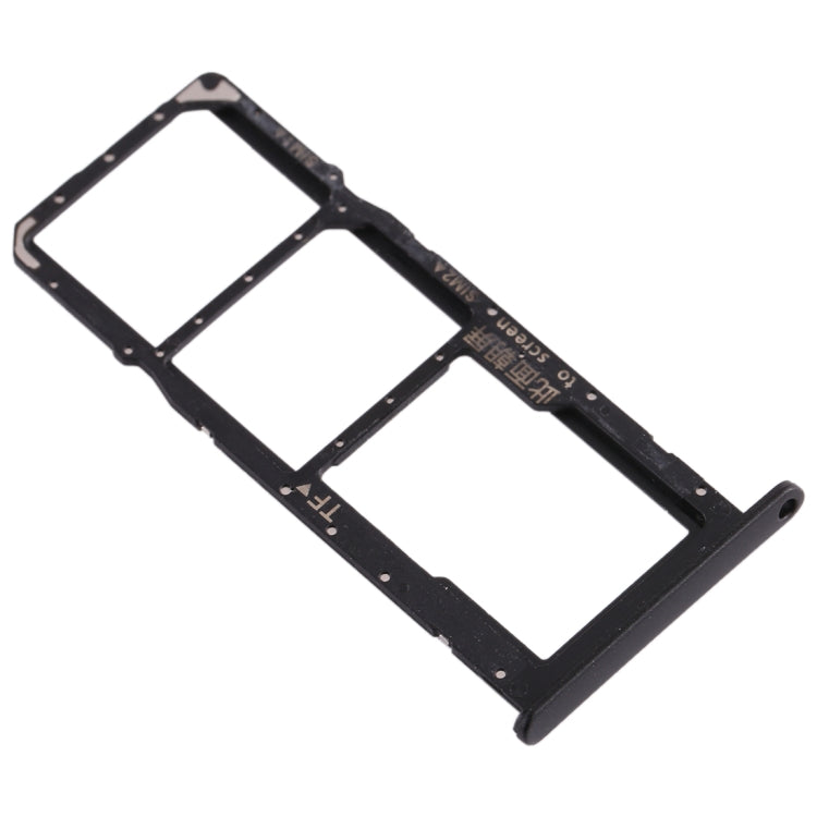 SIM Card Tray + SIM Card Tray + Micro SD Card Tray for Huawei Enjoy 10e / Honor Play 9A(Black)