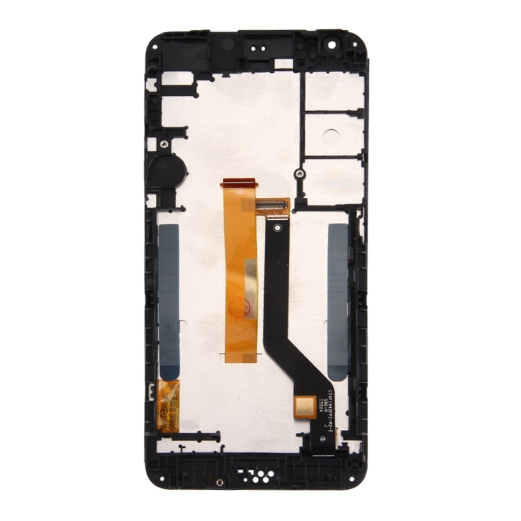 TFT LCD Screen for HTC Desire 530 Digitizer Full Assembly with Frame & Top + Lower Bottom Glass Lens Cover (Grey)