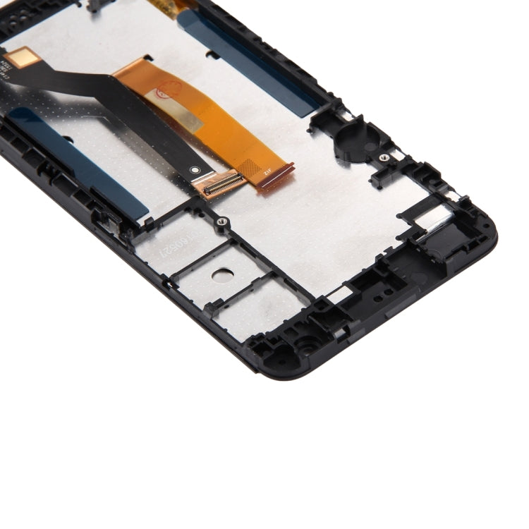 TFT LCD Screen for HTC Desire 530 Digitizer Full Assembly with Frame & Top + Lower Bottom Glass Lens Cover (Grey)
