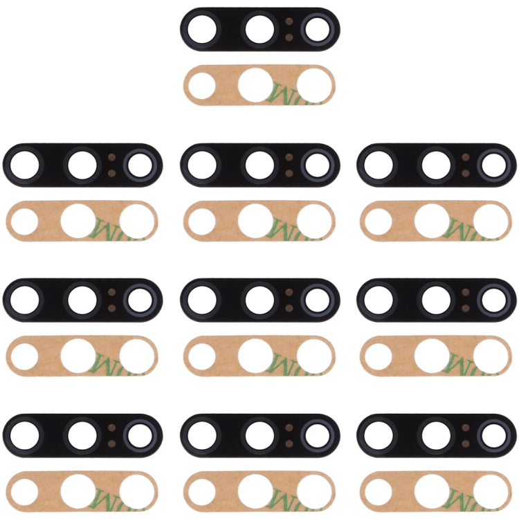 10 PCS Back Camera Lens & Adhesive for Xiaomi Mi 9 SE(Black)