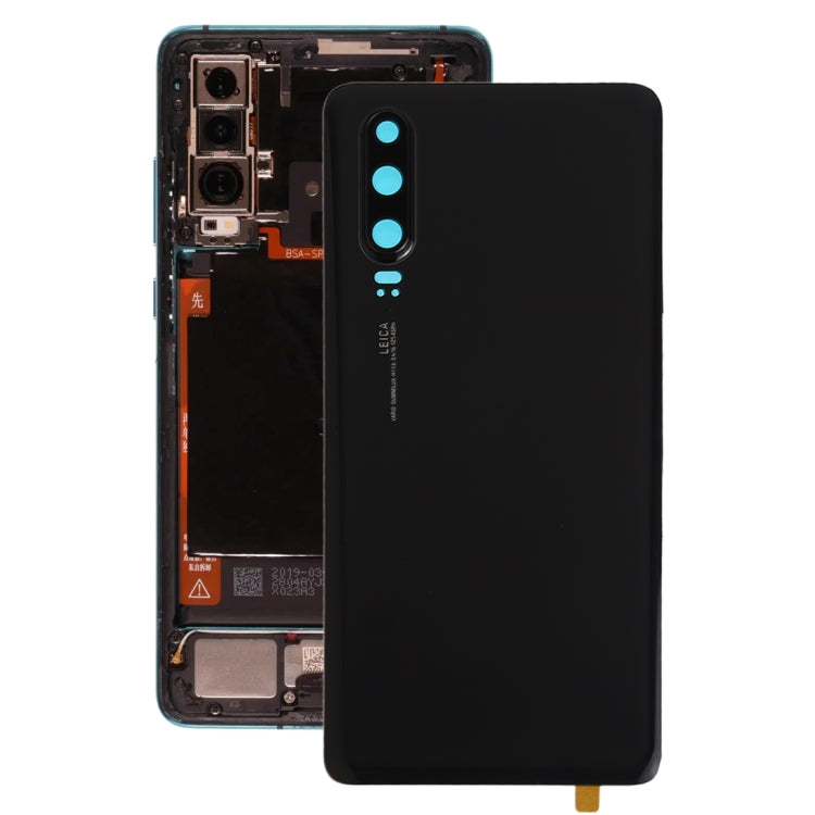 Battery Back Cover with Camera Lens for Huawei P30(Black)