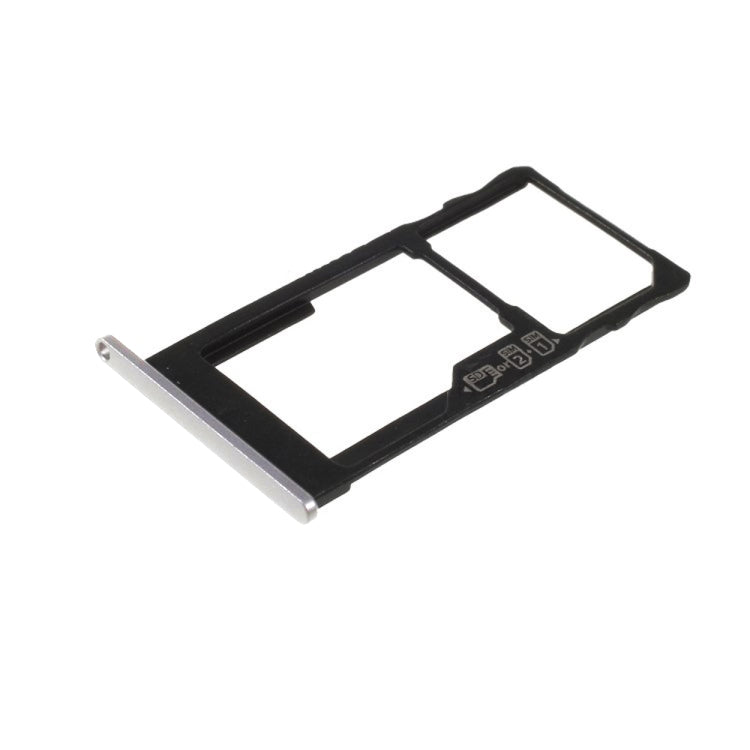 SIM Card Tray + SIM Card Tray / Micro SD Card Tray for Motorola Moto M XT1662 XT1663(Silver)