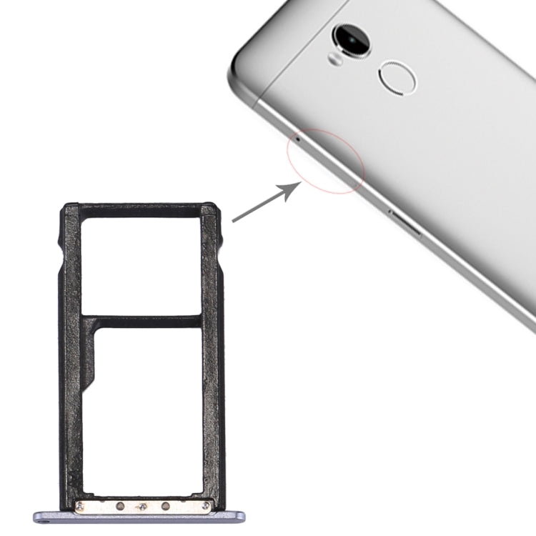 For ZTE Nubia BV0720 SIM Card Tray & SIM / Micro SD Card Tray(Grey)