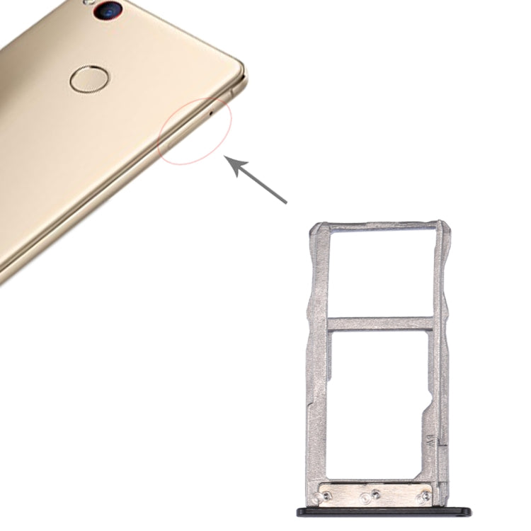 For ZTE Nubia Z11 Mini S SIM Card Tray(Black)