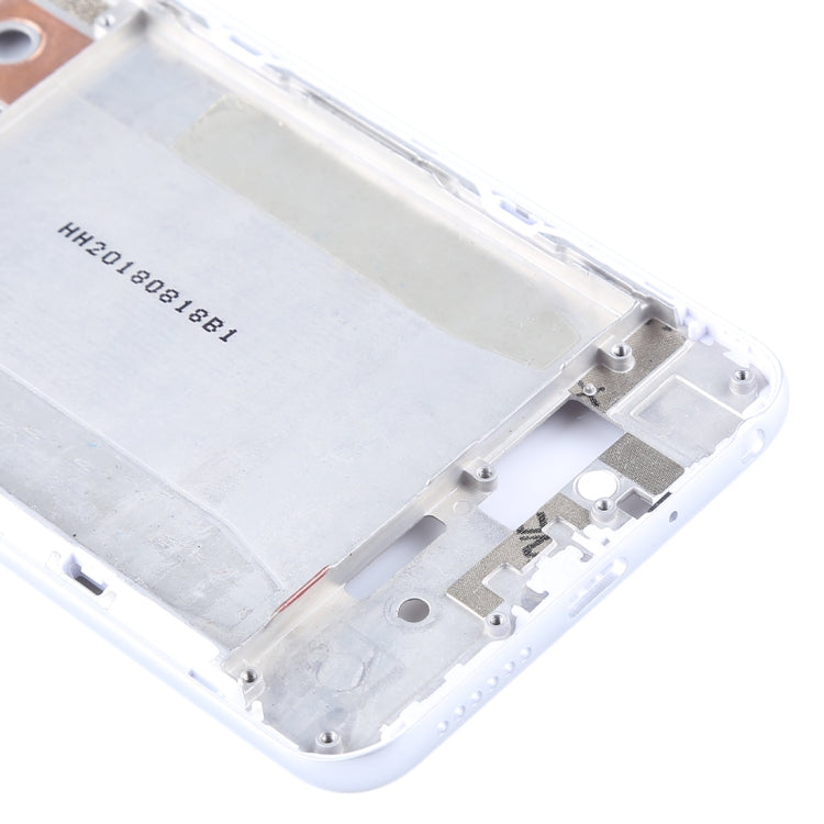Front Housing LCD Frame Bezel Plate with Side Keys for BQ Aquaris C(Silver)