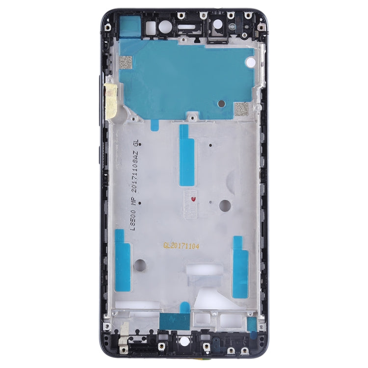 Front Housing LCD Frame Bezel Plate with Side Keys for BQ Aquaris X / X Pro(Black)