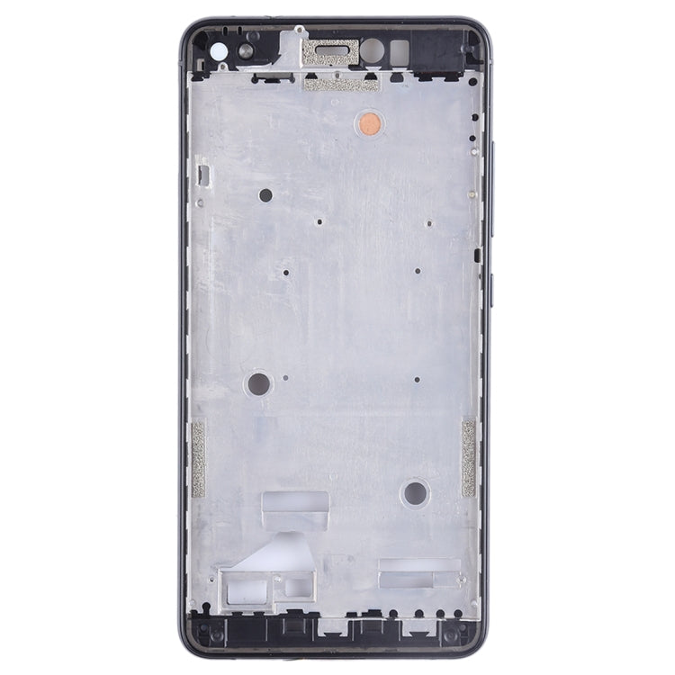 Front Housing LCD Frame Bezel Plate with Side Keys for BQ Aquaris X / X Pro(Black)