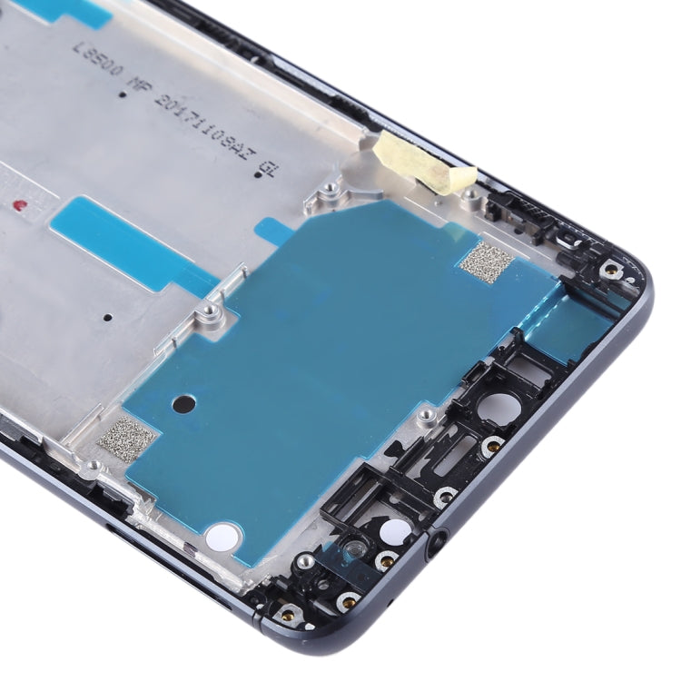 Front Housing LCD Frame Bezel Plate with Side Keys for BQ Aquaris X / X Pro(Black)