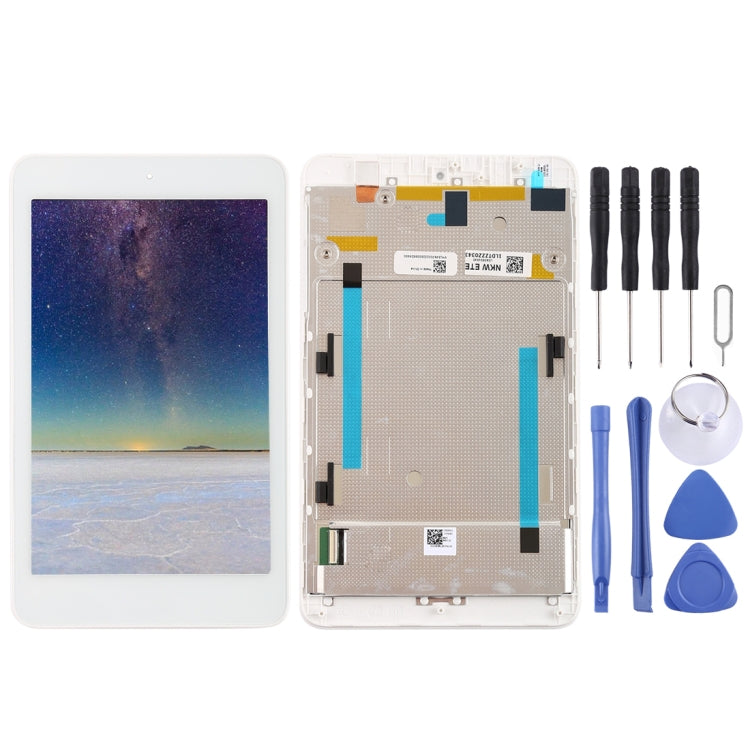 OEM LCD Screen for Acer Iconia One 7 B1-750 Digitizer Full Assembly with Frameï¼ˆWhite)