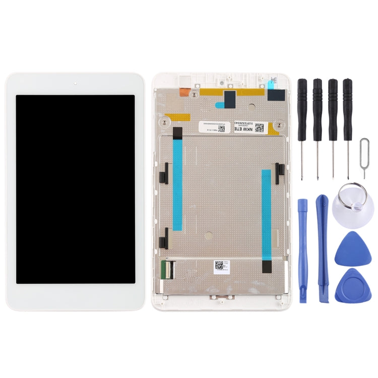 OEM LCD Screen for Acer Iconia One 7 B1-750 Digitizer Full Assembly with Frameï¼ˆWhite)