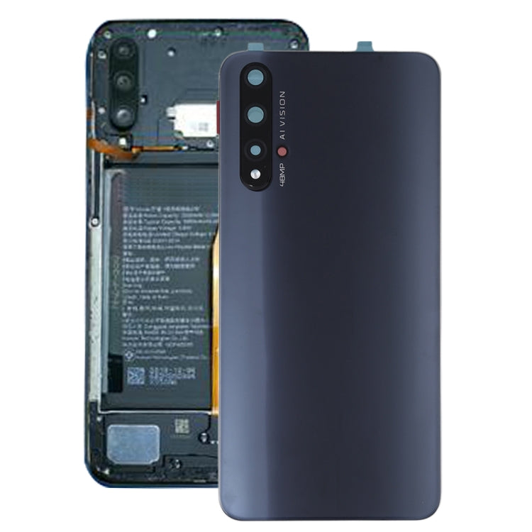 Original Battery Back Cover with Camera Lens for Huawei Honor 20(Black)