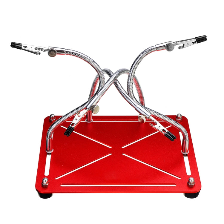 Universal Metal 4 Flexible Arms Magnetic Helping Hands Soldering Work Repair Tool PCB Circuit Board Holder Stand