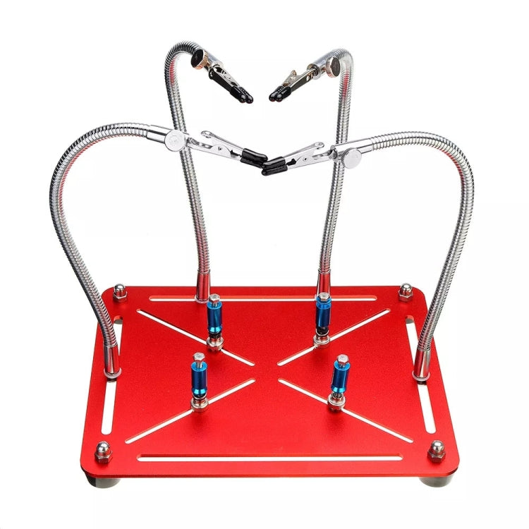 Universal Metal 4 Flexible Arms Magnetic Helping Hands Soldering Work Repair Tool PCB Circuit Board Holder Stand