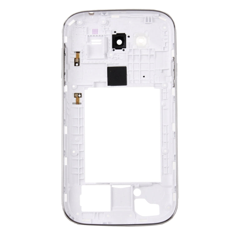 For Galaxy Grand Neo Plus / i9060i Single Card Version Middle Frame Bezel / Back Plate Housing Camera Lens Panel (White)