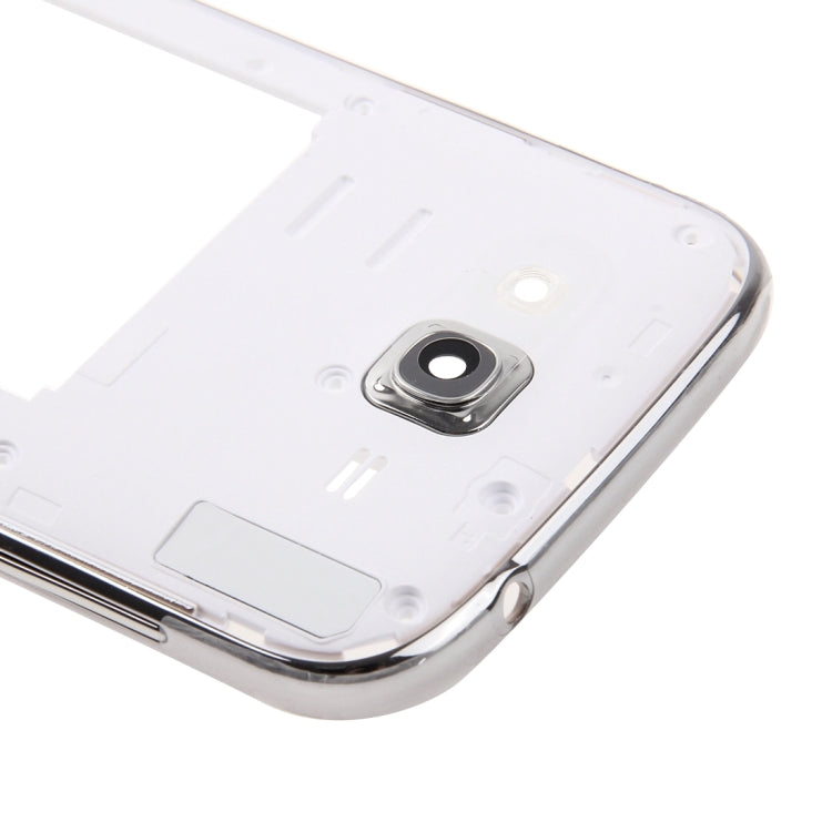 For Galaxy Grand Neo Plus / i9060i Single Card Version Middle Frame Bezel / Back Plate Housing Camera Lens Panel (White)