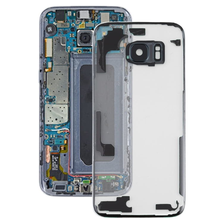 For Samsung Galaxy S7 Edge / G9350 / G935F / G935A / G935V Transparent Battery Back Cover with Camera Lens Cover (Transparent)