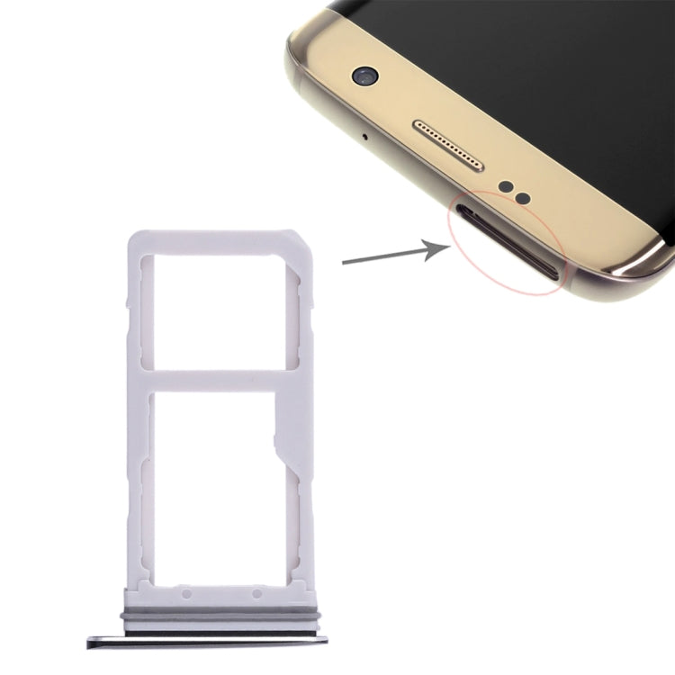 For Galaxy S7 Edge 2 SIM Card Tray / Micro SD Card Tray