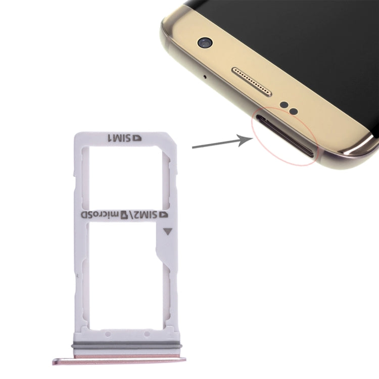 For Galaxy S7 Edge 2 SIM Card Tray / Micro SD Card Tray