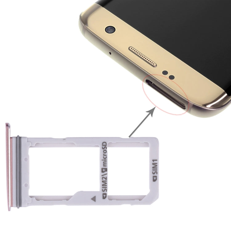 For Galaxy S7 Edge 2 SIM Card Tray / Micro SD Card Tray