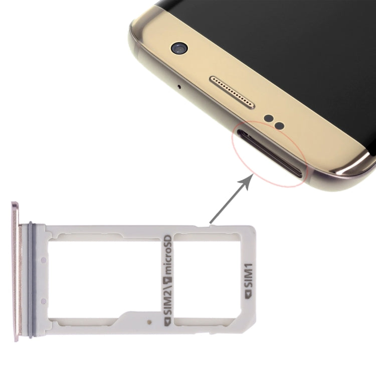 For Galaxy S7 Edge 2 SIM Card Tray / Micro SD Card Tray