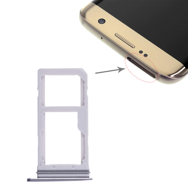 For Galaxy S7 Edge 2 SIM Card Tray / Micro SD Card Tray