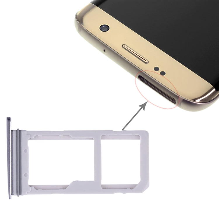 For Galaxy S7 Edge 2 SIM Card Tray / Micro SD Card Tray