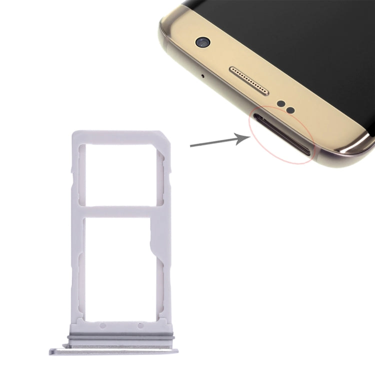 For Galaxy S7 Edge 2 SIM Card Tray / Micro SD Card Tray