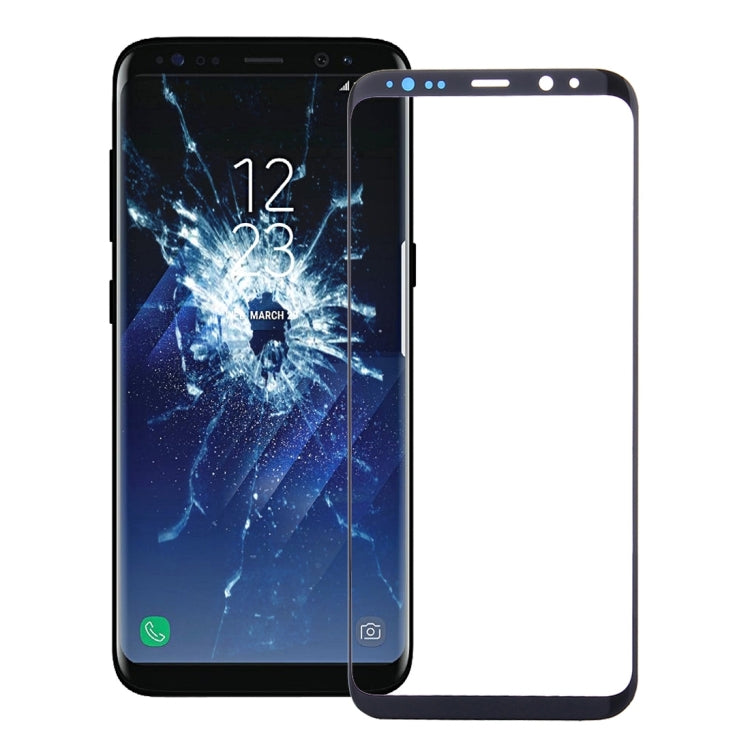 For Galaxy S8+ Original Front Screen Outer Glass Lens (Black)