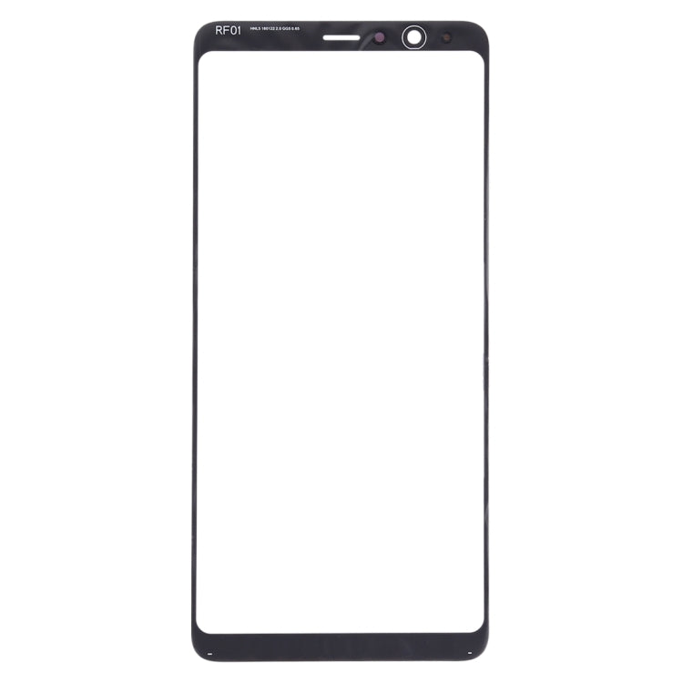 For Galaxy A8 Star / A9 Star  Front Screen Outer Glass Lens (Black)
