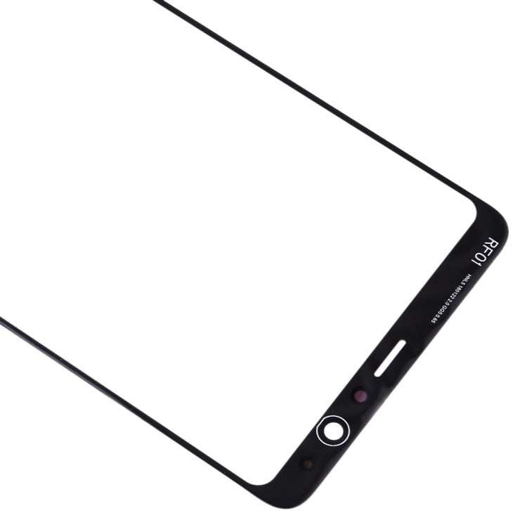 For Galaxy A8 Star / A9 Star  Front Screen Outer Glass Lens (Black)
