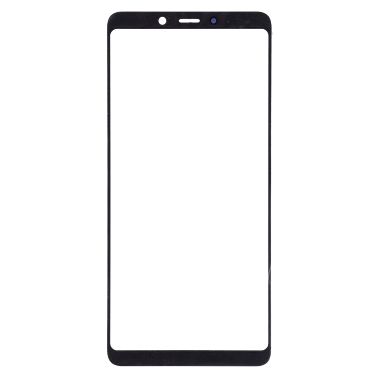 For Galaxy A9 (2018) / A9s Front Screen Outer Glass Lens (Black)