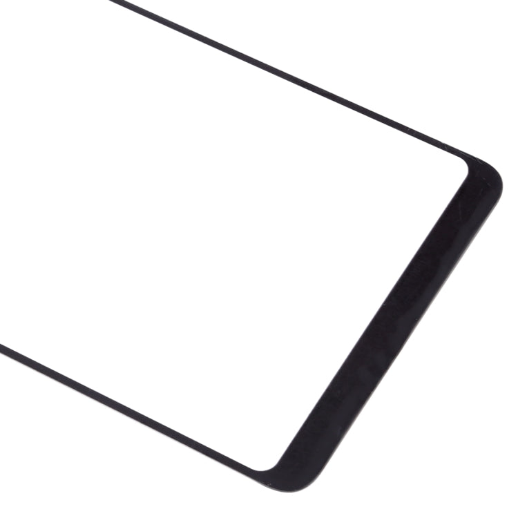 For Galaxy A9 (2018) / A9s Front Screen Outer Glass Lens (Black)