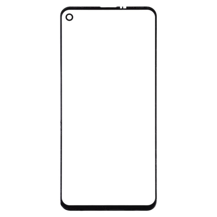 For Galaxy A8s  Front Screen Outer Glass Lens (Black)