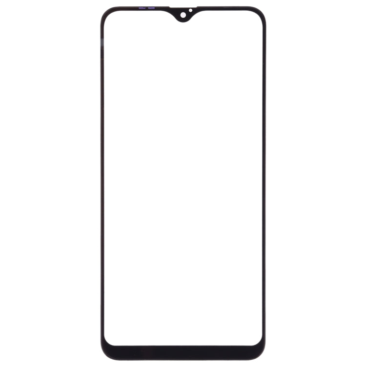 For Galaxy A10  Front Screen Outer Glass Lens (Black)