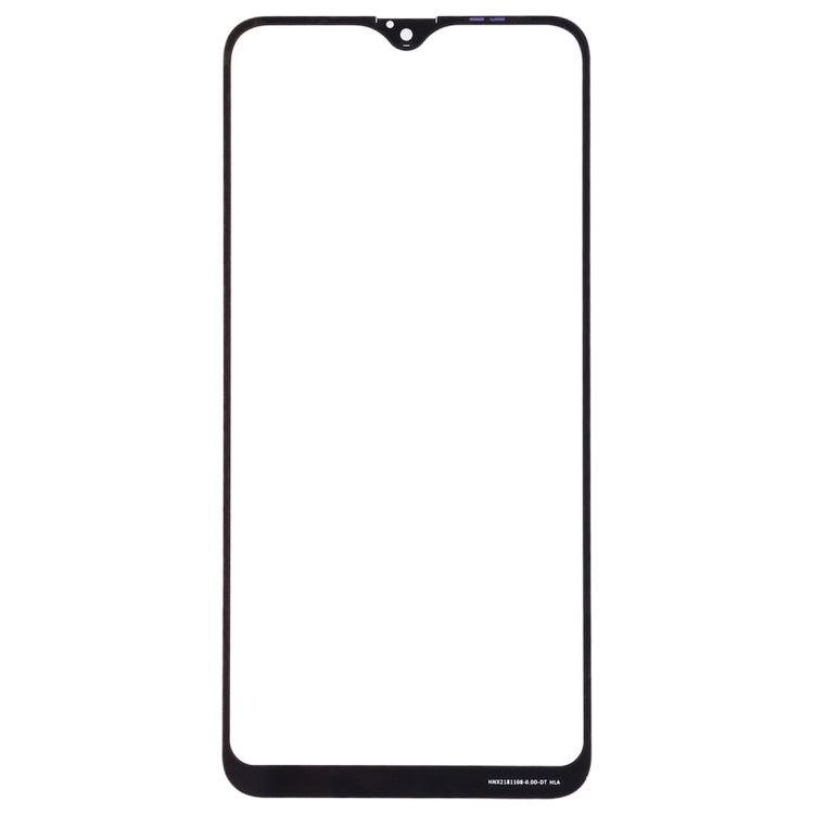 For Galaxy A10  Front Screen Outer Glass Lens (Black)