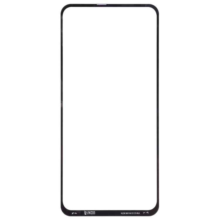For Galaxy A60  Front Screen Outer Glass Lens (Black)