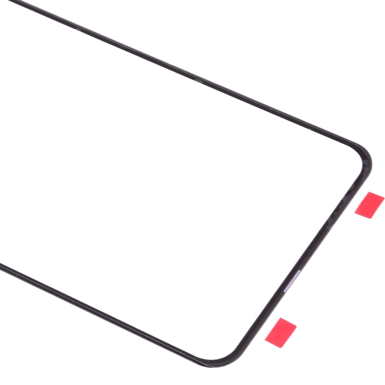 For Galaxy A60  Front Screen Outer Glass Lens (Black)