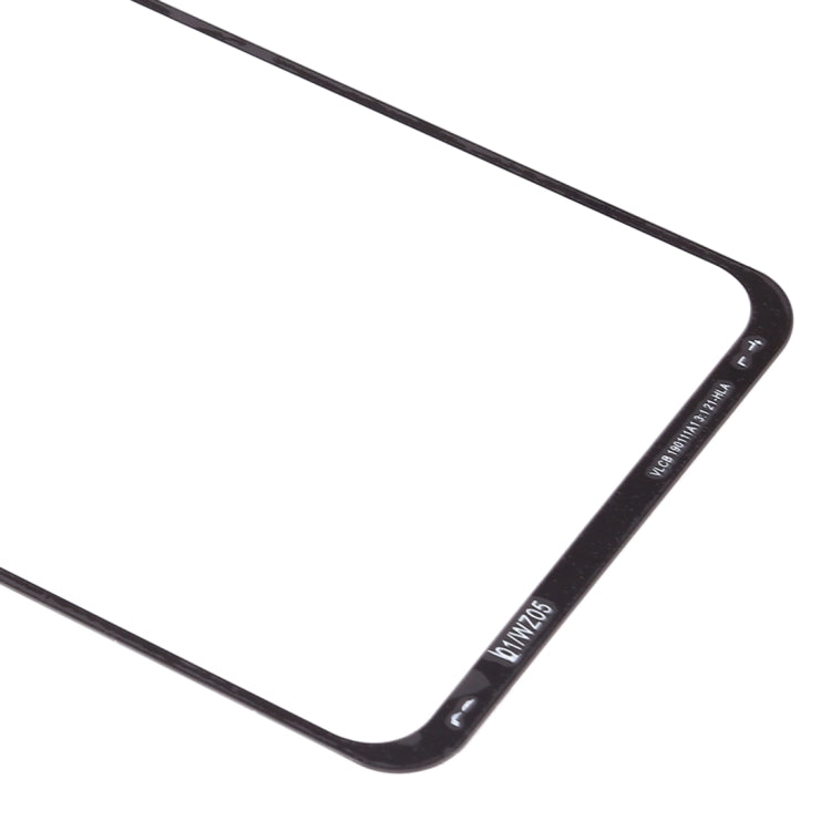 For Galaxy A60  Front Screen Outer Glass Lens (Black)