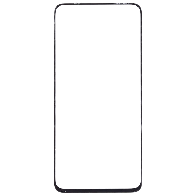 For Galaxy A90 / A80  Front Screen Outer Glass Lens (Black)