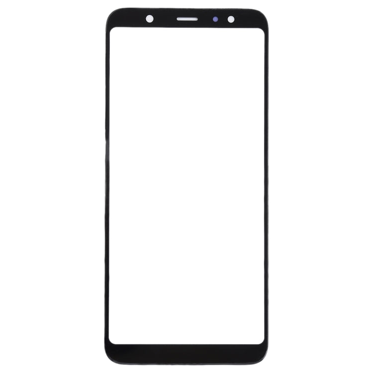 For Galaxy A6+ (2018) / A605  Front Screen Outer Glass Lens (Black)