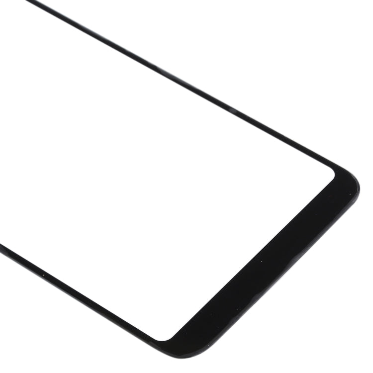 For Galaxy A6+ (2018) / A605  Front Screen Outer Glass Lens (Black)