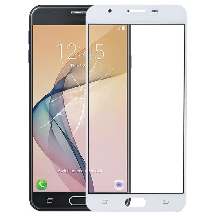 For Galaxy J7 Prime, On7 2016, G610F, G610F/DS, G610F/DD, G610M, G610M/DS, G610Y/DS Front Screen Outer Glass Lens (White)