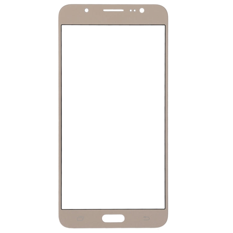 For Galaxy J7 2016, J710F, J710FN, J710M/MN, J7108 Front Screen Outer Glass Lens (Gold)