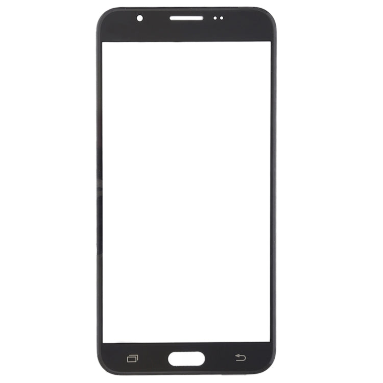 For Galaxy J7 V / J727V / J727P Front Screen Outer Glass Lens (Black)