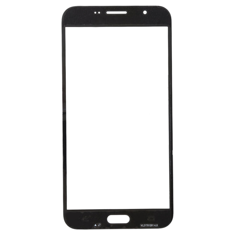 For Galaxy J7 V / J727V / J727P Front Screen Outer Glass Lens (Black)