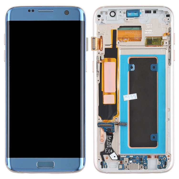 Original Super AMOLED Material LCD Screen and Digitizer Full Assembly(with Frame / Charging Port Flex Cable / Power Button Flex Cable / Volume Button Flex Cable) for Galaxy S7 Edge / G935F / G935FD