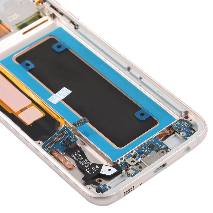 Original Super AMOLED Material LCD Screen and Digitizer Full Assembly(with Frame / Charging Port Flex Cable / Power Button Flex Cable / Volume Button Flex Cable) for Galaxy S7 Edge / G935F / G935FD