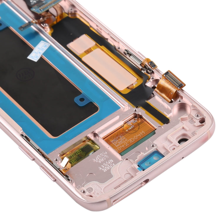Original Super AMOLED Material LCD Screen and Digitizer Full Assembly(with Frame / Charging Port Flex Cable / Power Button Flex Cable / Volume Button Flex Cable) for Galaxy S7 Edge / G935F / G935FD
